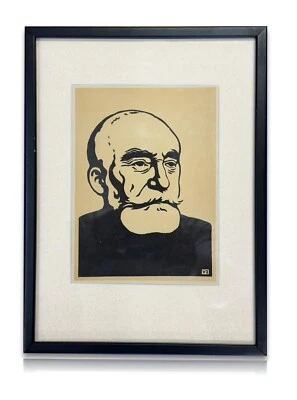 Félix Vallotton – Holzschnitt "Pierre Puvis de Chavannes“ – ca. 1903 – Original - Bild 1 von 4