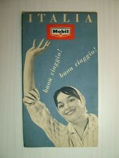 Italy 1958 Original Mobil Map Great Condition