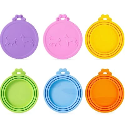 6 Stück Dosendeckel Katzenfutter Universal-Silikon-Dosendeckel für Katzen- & ... - Bild 1 von 4