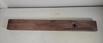 VINTAGE KEEN KUTTER KKO 26" 2 VIAL WOOD LEVEL GOOD GREEN VIALS  - Image 1 of 4