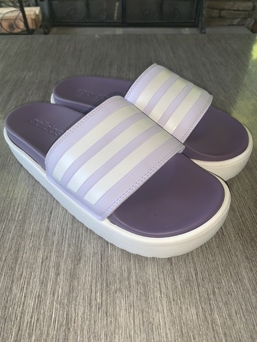 SLIDE da bagno donna ADIDAS ADILETTE PLATFORM IF3421 VIOLA US taglia 8