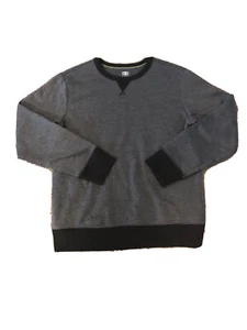 Athletic Works Boys Gray/Black Fleece Lined Crew Sweatshirt Sz XXL (18) - Picture 1 of 4