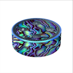 Skin Decal for Amazon Echo Dot 2 2nd gen/ Abalone Sea Shell Green Blue Purple - Picture 1 of 1