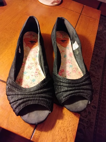 ADIDAS Ballerine Rocket Dogs donna nere slip on taglia 8