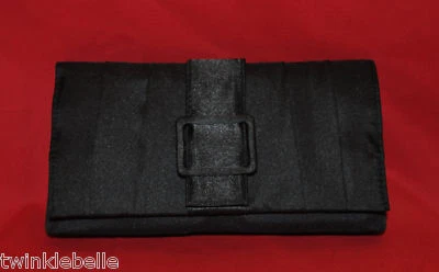 Bolso de mano/monedero ESTEE LAUDER negro noche satinado ¡NUEVO! Foto 1 de 4