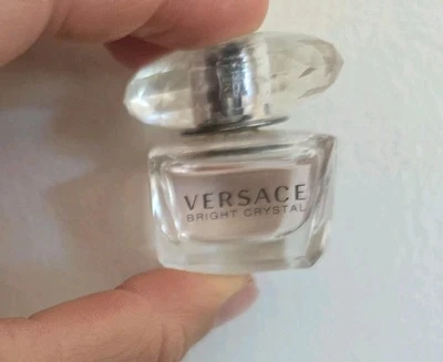 Botella de perfume abierta Bright Crystal Versace EDT 0,17 MINI para mujer fina floral Foto 1 de 2