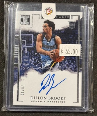 2017-18 Panini Impeccable Dillon Brooks ROOKIE AUTOGRAPH AUTO /99 RC NBA - Image 1 of 3