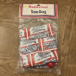 Rare Vintage Budweiser Tote Bag NOS Anheuser Busch - Picture 1 of 4