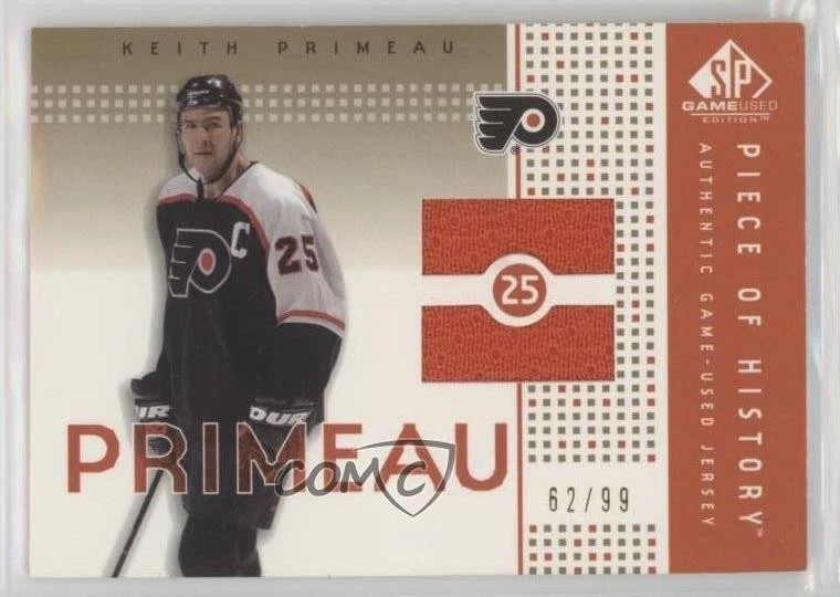 2002-03 SP Game Used Piece of History Gold /99 Keith Primeau #PH-KP - Image 1 of 2