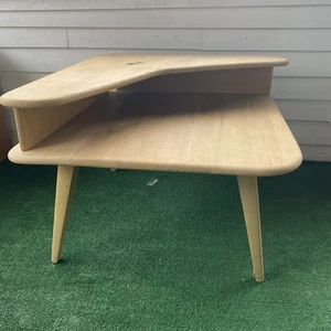 Heywood Wakefield Mid Century Modern Corner Step Up Table 2 Tier Square Vintage - Picture 1 of 8