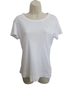 Lilly Pulitzer 100 % Baumwolle T-Shirt Etta weiß Größe Large kostenloser Versand - Bild 1 von 9