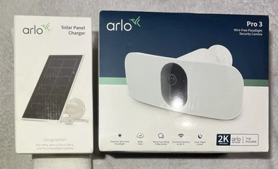 Arlo Pro 3 Floodlight Camera with Solar Panel, 2K Video, 2000-3000 Lumens - Image 1 of 4