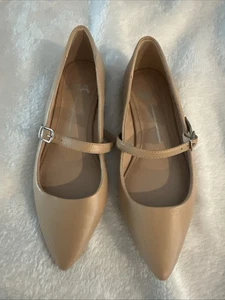 Brand New MIA Beige NudeBlush Pointed Toe Shoes Flats 6 - Picture 1 of 7