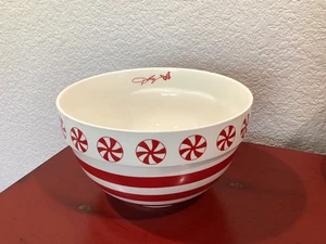 DOLLY PARTON Weihnachten Pfefferminz Rührschüssel Keramik rot weiß gestreift ~NEU~ - Bild 1 von 4