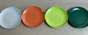 Vintage Branchell Color Flyte Melmac Salatteller gemischte Farben 4er Set Retro MCM - Bild 1 von 8