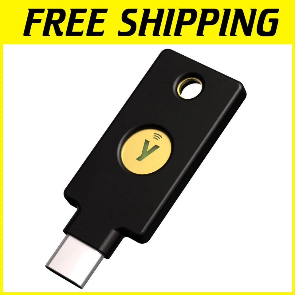 YubiKey 5C NFC Security Key - USB-C & NFC Connection - Image 1 of 4