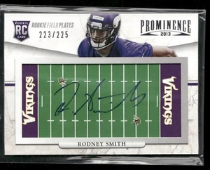 2013 Panini Prominence #179 Rodney Smith Rookie NFL Field Autographs #/225 - Picture 1 of 2