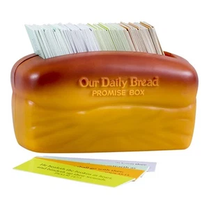 DaySpring Our Our Daily Bread Promise Box with Scripture Cards, 4 1/4" x 2 1/4" - Picture 1 of 6