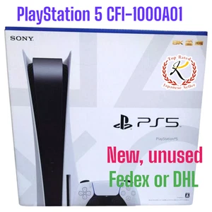 Sony PS5 PlayStation 5 CFI-1000A01 Home Console White 825 GB No Update w/box NEW - Picture 1 of 9