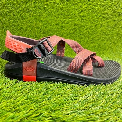 Chaco Z/Canyon 2 男式 7 码红色橙色黑色海滩步行户外凉鞋 — 第 1/4 张图片