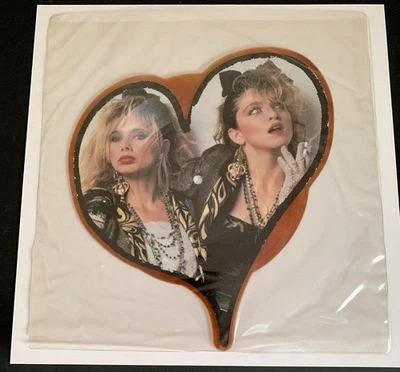 Madonna Into The Groove UK 7" Vinyl Shaped Picture Disc W8934P Rare! - Image 1 of 2