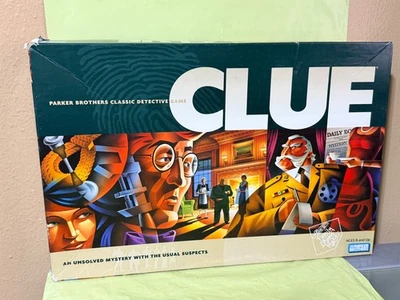 Clue COMPLETE Parker Brothers 2002 Classic Detective Board Game Mystery - Image 1 of 4