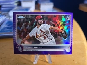 Actualización cromada Topps 2022 Jake Walsh refractor púrpura radiocontrol Plus base St. Louis - Imagen 1 de 4