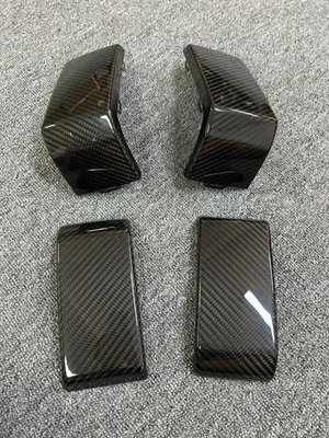 Cubierta de parachoques delantero trasero de fibra de carbono 4 piezas para Mercedes Benz Clase G G G63 AMG Foto 1 de 4