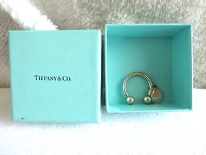 2001 Tiffany & Co .925 Sterling Silver Bull Nose Ring 20+g w/Charm Token - Picture 1 of 4