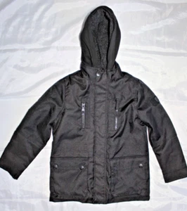 Urban Republic Boys Black Hooded Sherpa Lined Jacket Size 7 - Picture 1 of 16