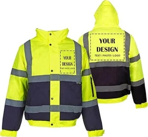 Stormway Alta Visibilidad Personalizada Bombardero Seguridad Ropa de Trabajo Chaqueta Hombres y Mujeres - Imagen 1 de 20