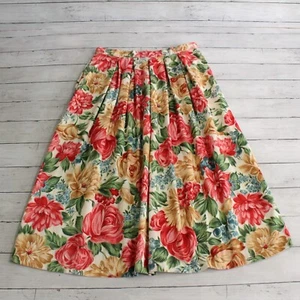 Russ Women's Vintage Corduroy Floral Skirt Midi - Picture 1 of 4