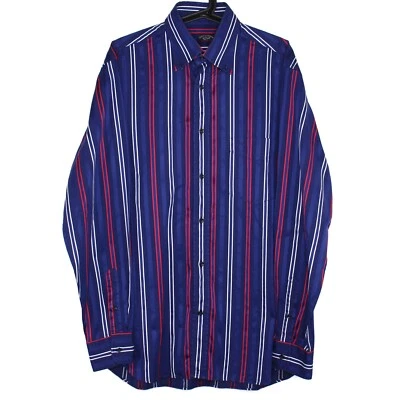 Paul & Shark Yachting Mens 41 Striped Button Up Dress Shirt H690 - Image 1 of 4