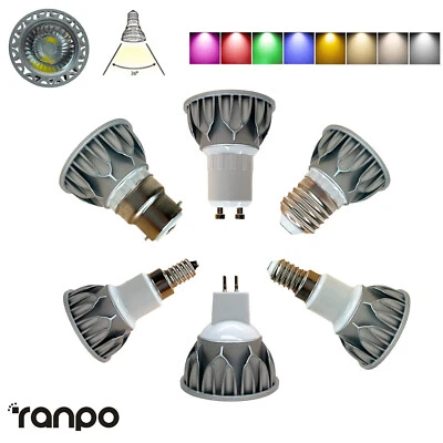 10w Dimmable Cob Led Spotlight Bulb Spot Light Bulbs E14 Gu10 Mr16 220v 6500k - Image 1 of 4