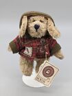 Boyds Bears Fearless Fido #918058 1999 Plush 5” Puppy Dog w/Red Plaid Jacket