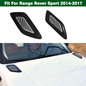 Pair Front Hood Air Vent Grille Cover Panel Trim For Range Rover Sport 2014-2017 - Foto 1 di 10