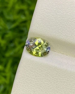 Natural Unheated Bi Color Tanzanite 0.91 Carat 7.5x5.6 MM Oval Shape Faceted Gem - Picture 1 of 2