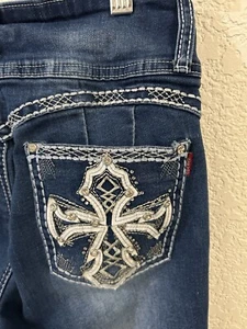 Pantalones de mezclilla Love You bolsillos adornados talla 7/8 - Imagen 1 de 18