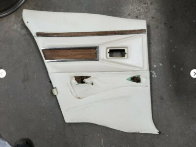 1968-1971 Lincoln Mark III Driver Left Rear Interior Quarter Door Panel OE WHITE - Image 1 of 4