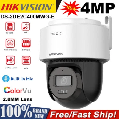 Hikvision 4MP Smart Hybrid Light ColorVu IP Camera 2-Way Audio DS-2DE2C400MWG-E - Image 1 of 4