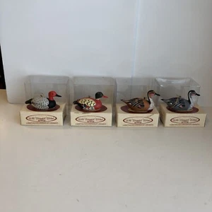 4 Bradford Novità Decorazioni Natalizie 1984 Canvasback Anatra Teal Mallard Pintail - Foto 1 di 15