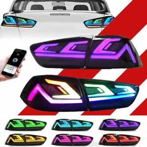 Se adapta a Mitsubishi Lancer EVO X (GSR) 2008-2021 con luces traseras LED RGB secuenciales - Imagen 1 de 12
