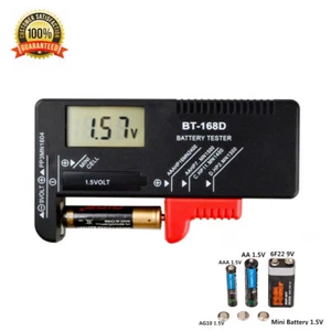 Universal Digital Battery Tester for AA AAA C D 9V 1.5V Button Cell Batteries - Picture 1 of 6