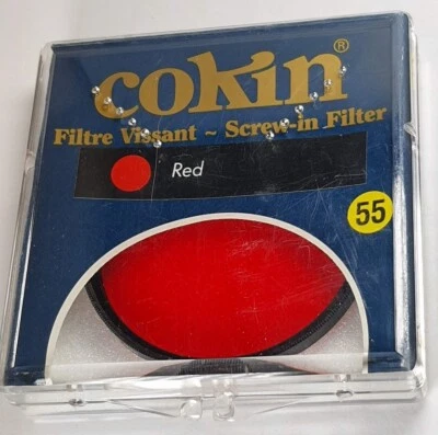 Cokin 55mm Red 2 R R-2 Color Conversion Glass Lens Filter 55 mm E55 E-55 France - Image 1 of 4