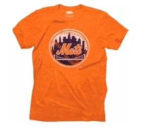 Majestic Threads New York Mets Primary Logo Tri-Blend T-Shirt Orange Size XL - Picture 1 of 2