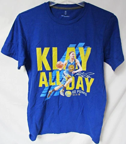 Golden State Warriors Men M Screened "KLAY THOMPSON 60 POINTS" Tee C1 3348 Cover