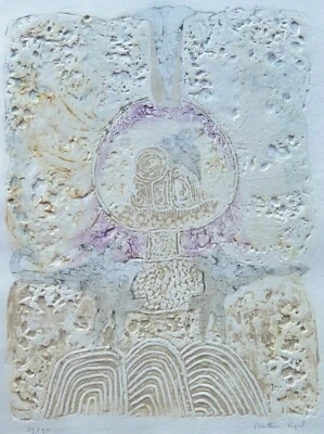 Bernard Berthois-Rigal Carborundum Gravure À L'Eau-forte " L'Arbe Qui Reve " - Photo 1/4