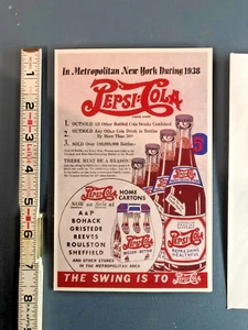 Vintage 1977 Pepsi Cola Large Greeting Card Have a Pepsi Day Advertising - Picture 1 of 7