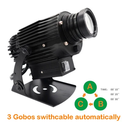 LED GOBO Logo Projector Light Auto-Switch Type + 3 Custom Glasses Waterproof New - Image 1 of 4
