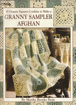 Granny Sampler Afghan Pattern to crochet booklet LA2755 - Image 1 of 3